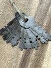 Vintage Antique Padlock Lock Flat Key Lot Of 10