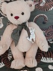 Steiff Christmas Rudy The Reindeer Teddy Bear Swarovski Pink Alpaca 682834