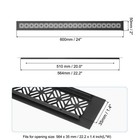 24x2  Door Air Vent Cover Heavy Duty Grille Ventilation Black