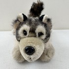 Husky Plush Toy Stuffed Animal Wolf B J Toys Husky Malamute Laying Down