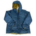 Rei Kids Reversible Flash Insulated Jacket Hoodie Blue   Mustard Yellow Size M