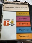 1964 Chevrolet Vintage Car Advertising Brochure Chevelle Corvair Corvette Chevy
