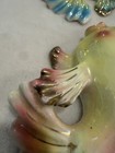 Vintage Pink   Blue Pearlescent Fish With Gold Leaf Trim  Mcm
