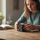 Enigma Dice Cube Secret Puzzle Box Money Trick Box - Black Color