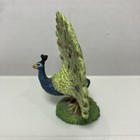 Vintage 1988 Bullyland Peacock Figure W  Germany Hand Painted Animal Toy