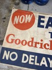 1930   s Goodrich Tires Vintage Advertising Sign Banner
