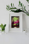 Aurora Skies- Original  Aceo 100  Hand Painted Semi-abstract Nature Small Art