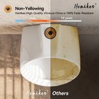 Hanikes Wall Mounted Urinal For Men Ceramic  Spill Proof  Splash Proof Urinal