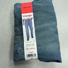 New Wrangler Men s 34x30 Relaxed Fit Blue Jeans Stretch Denim Straight Leg