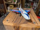 Vintage Original Twa Jet Airliner Friction Tin Toy Made In Japan