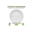 500 Count 9-inch Paper Plates Uncoated Disposable Dinner Plates White