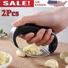 Stainless Steel Garlic Press Rocker Heavy Duty Garlic Crusher Dishwasher Safe