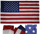 American Usa Us Flag 3x5 Ft Embroidered Stars Sewn Stripes Nylon Pole Sleeve