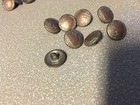 8 Pack Buffalo Nickel Metal Red Copper Buttons 9 16  New Vintage Replica Crafts