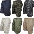 Mens Cargo Shorts Multi-pocket Utility Outdoor Hiking Work Summer Casual Pants
