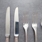 Christofle Albi 6pcs Flatware Silverplate Dessert Knife Fork Spoon Excellent