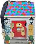 Melissa   Doug Wooden 4 Locking Doors Keys And Doorbells House Children s Toy