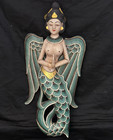 Old Indonesian Hand Carved Painted Wooden 16  Flying Sita Mermaid