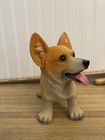 Unbranded Corgi Dog Figurine Resin Statue  Tan  White  8  Length