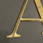 Vintage Cast Iron Letter    a    Sign   Architectural Salvage   10    Tall   2lb 