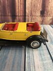 Vintage Hubley Toys Cast Iron Metal Roadster Car Lancaster Pa Yellow