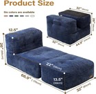 Big Bean Bag Chair Adults 66 9 x31 5  Lounger Large Bean Bag Sofa Memory Foam