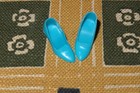 Vintage 1965 American Girl Barbie Fashion Editor Blue Closed Toe Spikes Shoes