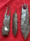 Lot Of 3  Ebony African Tribal Mask Wood Hand Carved Vintage Wall Hanging
