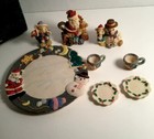 Vintage 1994 Popular Imports Christmas Miniature Tea Set