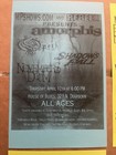 4 Flyer Lot Opeth Dying Fetus Mortician Cryptopsy Gorguts Chicago Metal Death