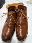 London Fog Men   s Memory Foam Oxfords Brown Leather