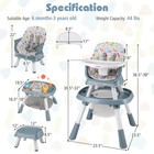 16-in-1 Baby High Chair With Activity Center Booster Seat Building Block Table