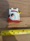 Black white Maneki Neko Lucky Cat fengshui Hand Painted