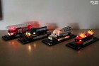Lot Of 4 Hess Miniature Toy Trucks From 1999  2000  2001  2002 - All Lights Work