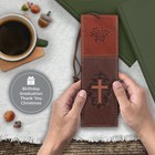 Christian Art Gifts Premium Vegan Faux Leather Scripture Bookmark For Men   Wome