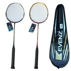 Kevenz 2 Pack Badminton Racquet  Professional Carbon Fiber Badminton Racket Set
