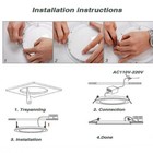 6w 9w 12w 15w 18w 21w Dimmable Recessed Led Panel Light Ceiling Light Down Lamp