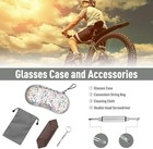 Sunglasses Case Hard Eva Shell Shockproof Sport Glasses Case Metal Carabiner