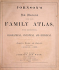 Antique 1862 Map   Georgia   Alabama By Johnson   Ward  17x27 