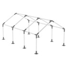 High Peak Carport Kit - 8 Leg Canopy Frame  Galvanized Steel Connectors  Diy She
