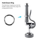 Bestjeef Pre Rinse Sprayer Commercial Sink Grey Round Sprayer  Gray 