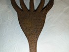Antique Hand Forged Barbed 5 Tine Wrought Iron Fish Eel Spear Marked A W Masard