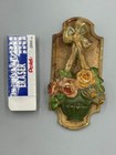 Antique Hubley Cast Iron Flower Basket Door Knocker Hardware 287 Painted Vintage