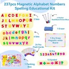 Alphabet Magnetic Letters Magnet Toys For Toddlers Kids  237 Pcs Abc Learning   