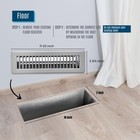 Fits 2x10 And 10x2 Duct Opening   Floor Register 2  X 10  Size  1 Pack 
