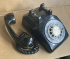 Vintage Itt Rotary Dial Telephone  Black  Model 591  1950   s  Lively  Virginia