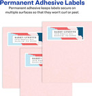 White Return Address Labels For Laser And Inkjet Printers  2 3 X 1-3 4