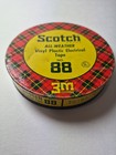 Vintage 3m Scotch Vinyl Plastic Electrical Tape No 33  Plaid Advertising Tin 
