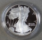 1986-s Proof American Silver Eagle  1 Dollar Original Box   Coa   Us Coin
