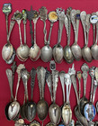 150  Pc Silverplated Sm 4-6 collectible   Souvenir Spoons Antique To Vintage Mix